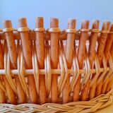 Rattan and bamboo planter, 1960.