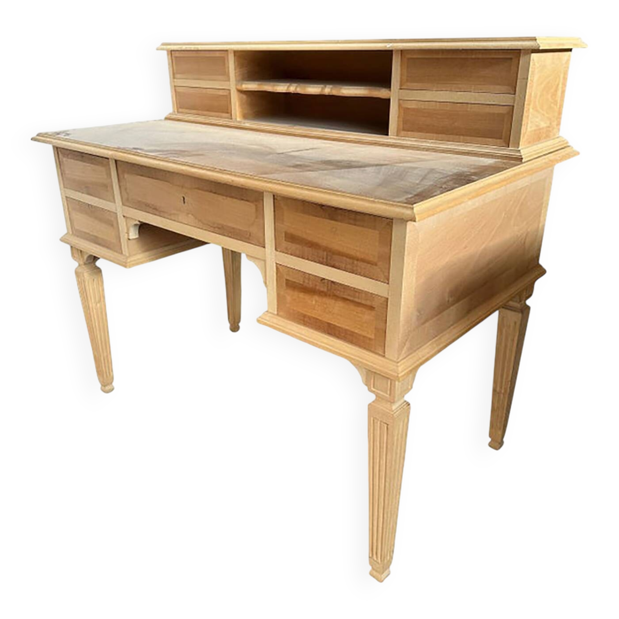 Empire Style 800 Natural Wood Desk in Walnut and Maple