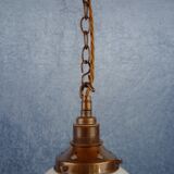 Art Deco opaline hanging lamp