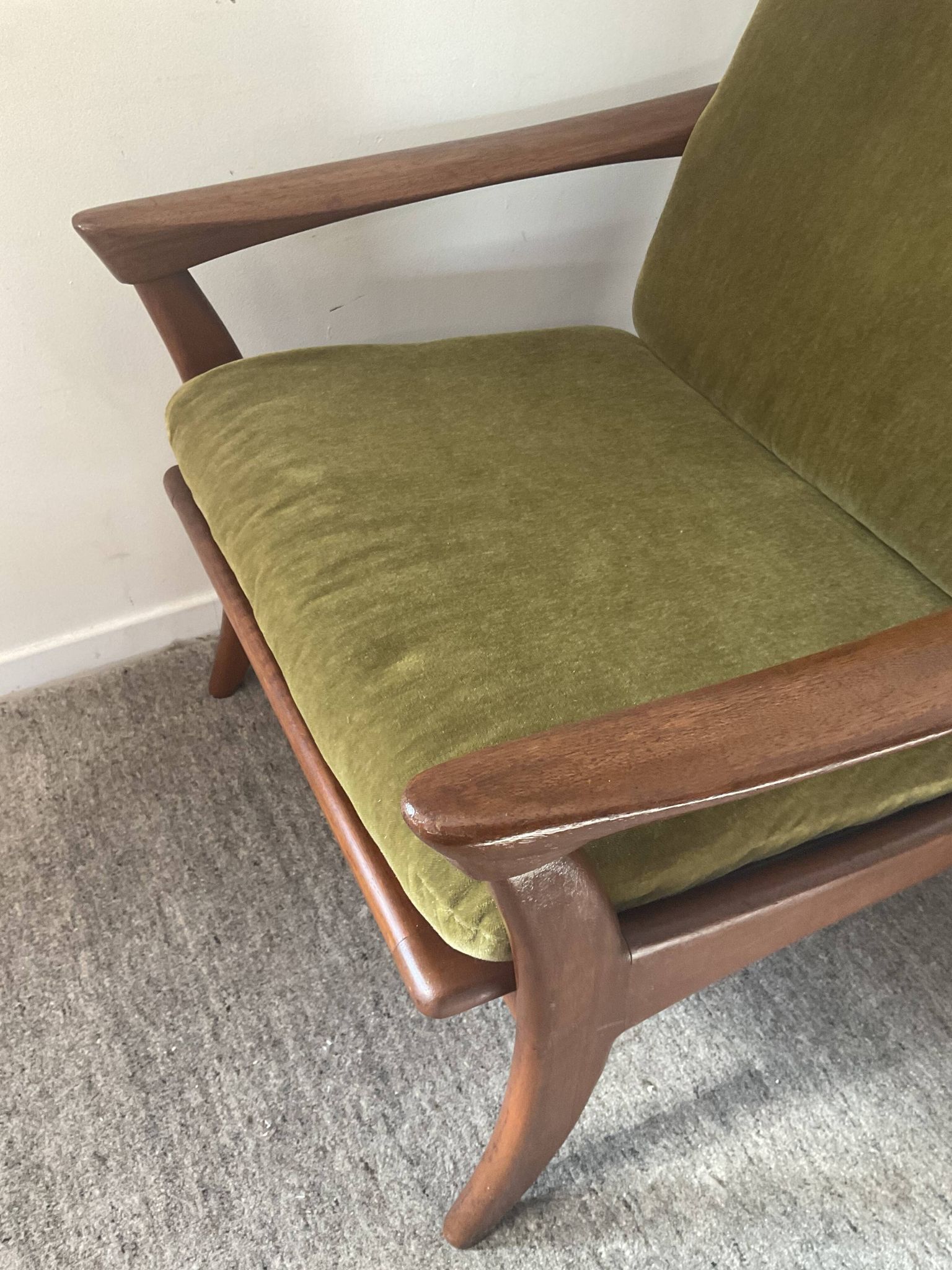Pair of Scandinavian armchairs De Ster Gelderland in teak 60s