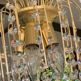 Crystal spider chandelier 1970
