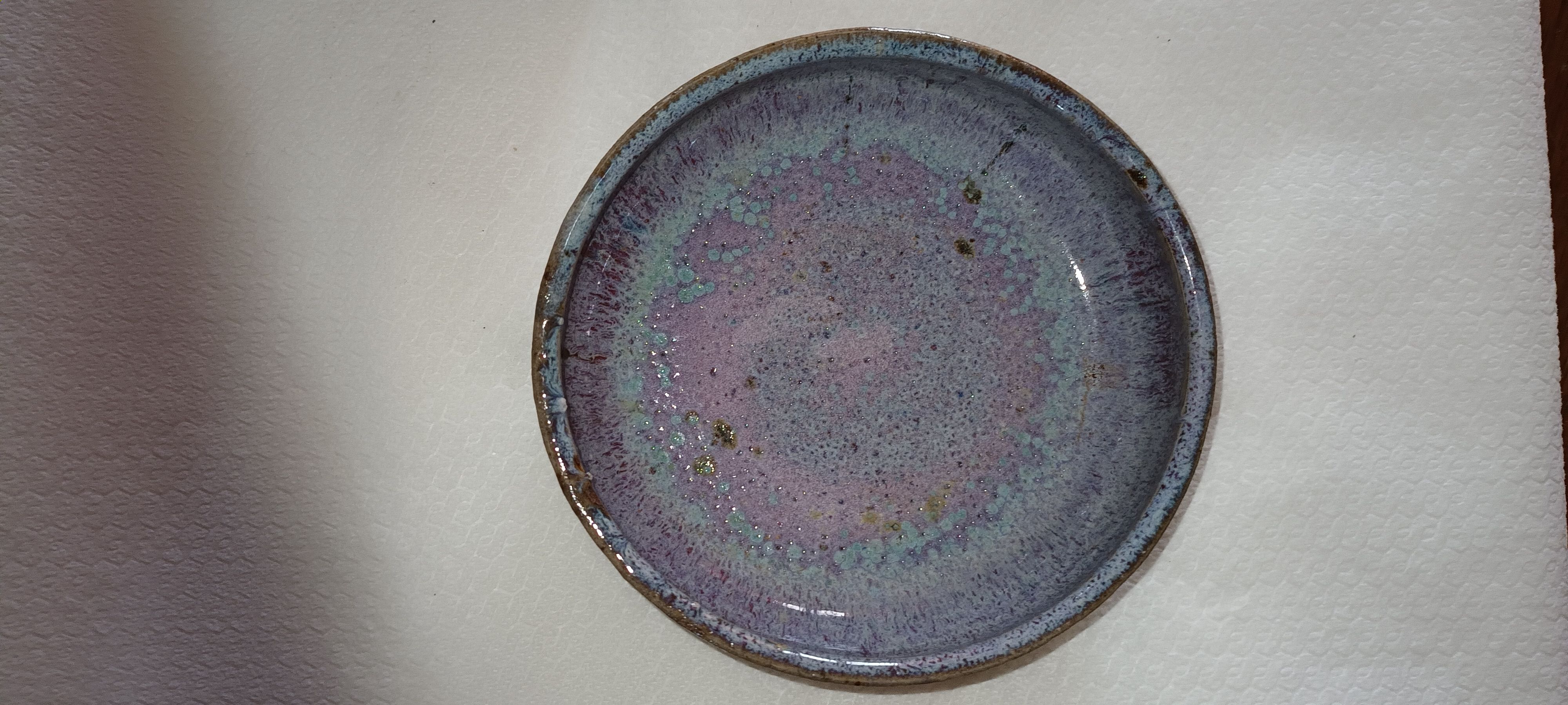 Sandstone bowl with 5 shot glasses