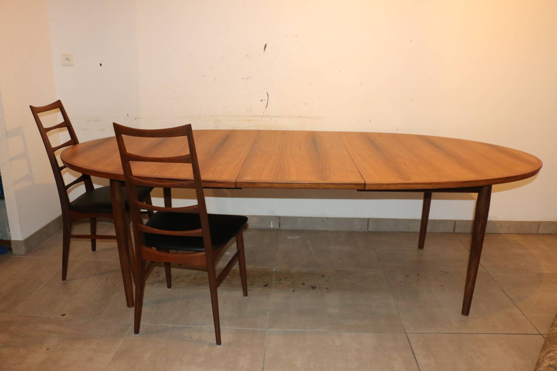 Arne Vodder rosewood table for 6/10 people