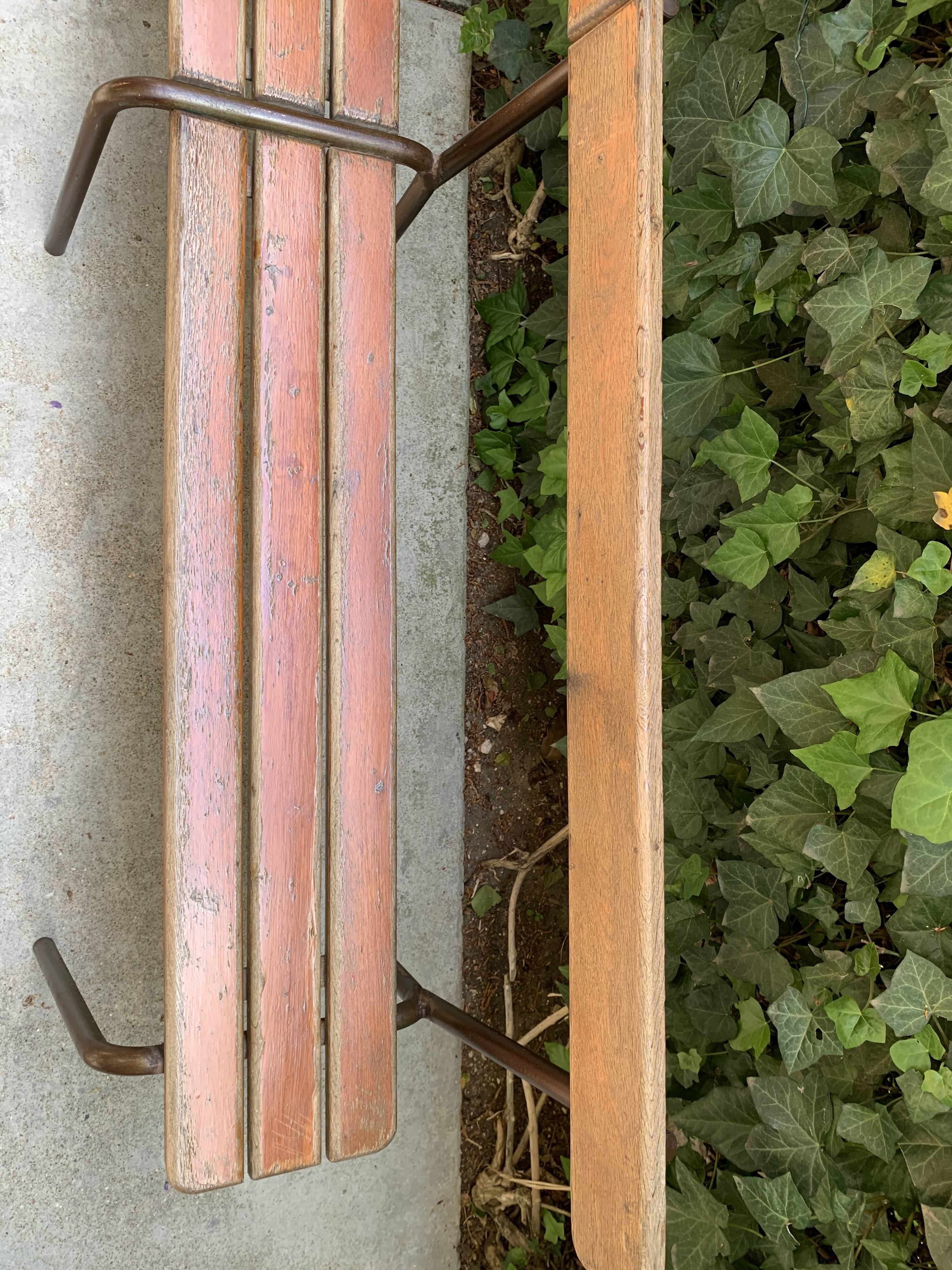 Vintage school bench