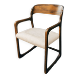 Baumann rosewood sleigh armchair