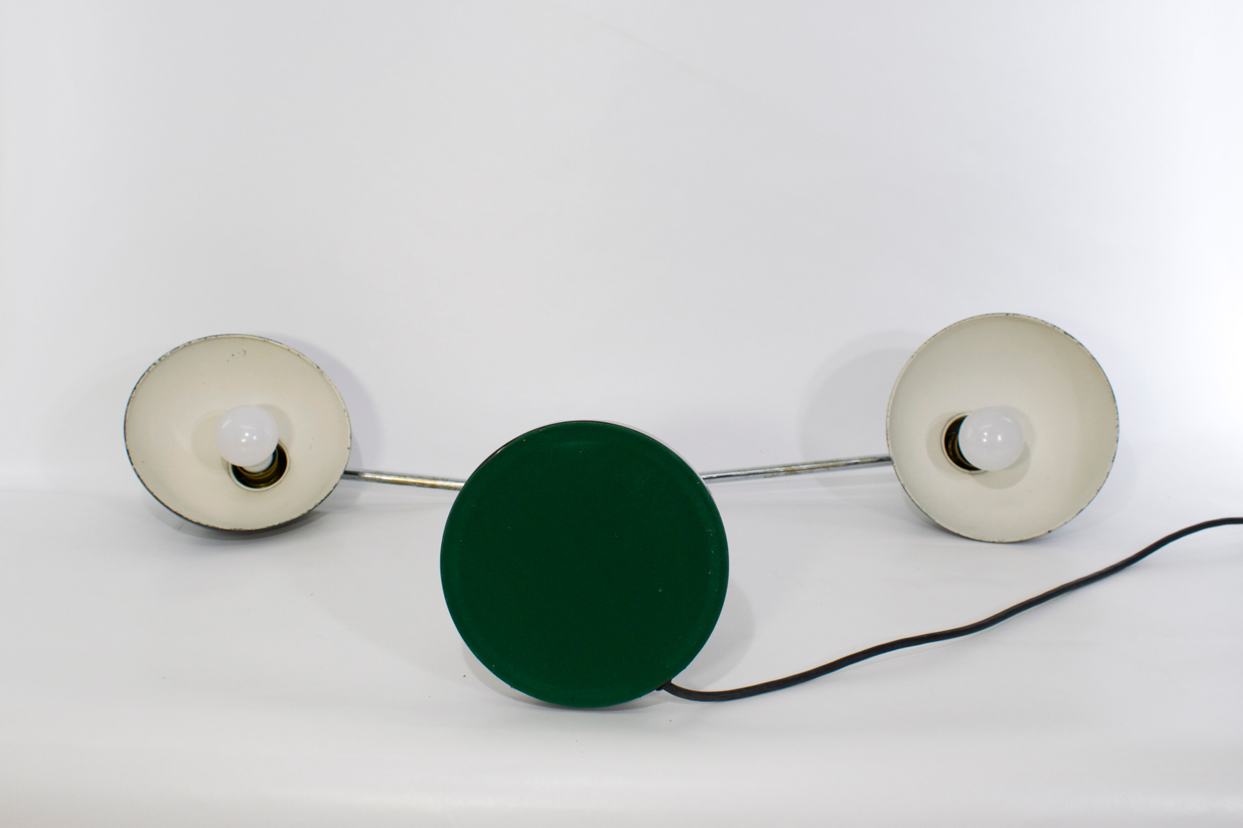 Double desk lamp, Bauhaus, by Christian Dell, model 6660 Super, original edition Kaiser Idel