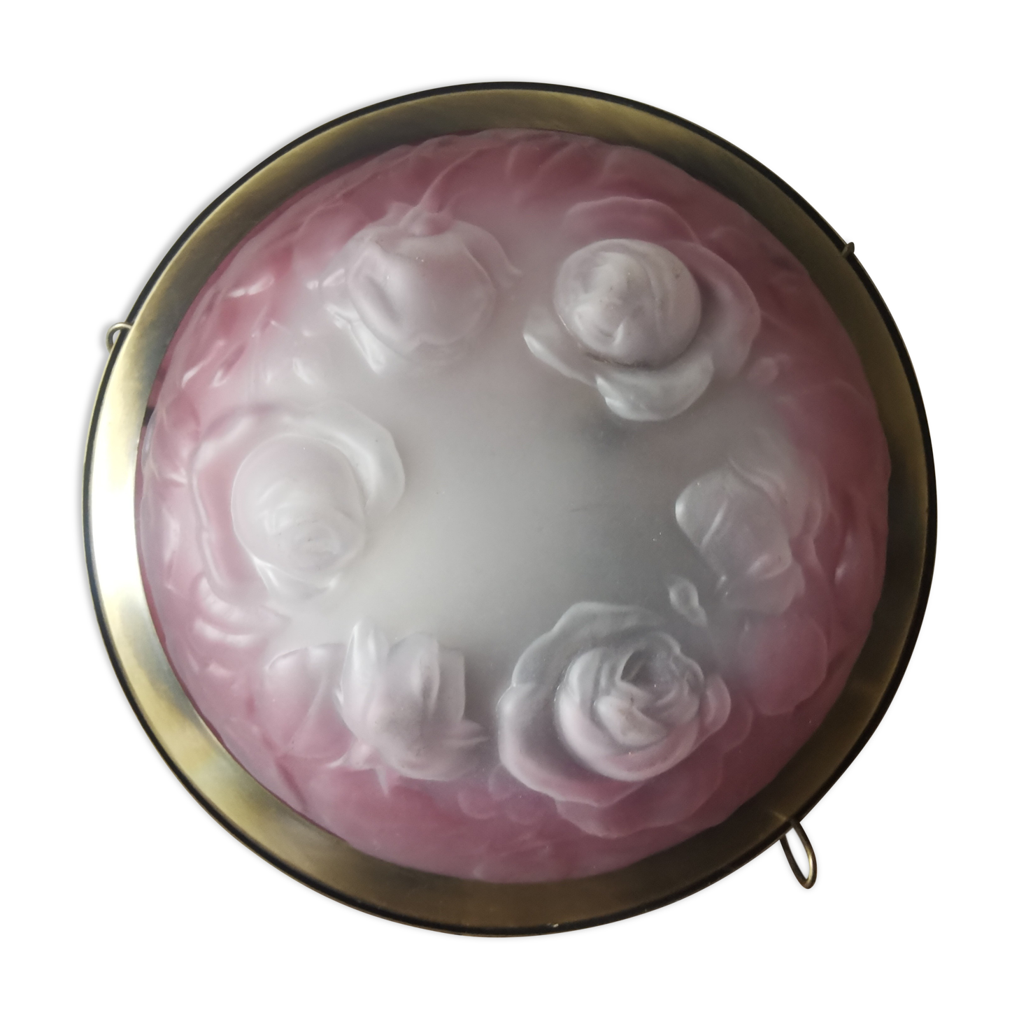 Suspension pink glass paste