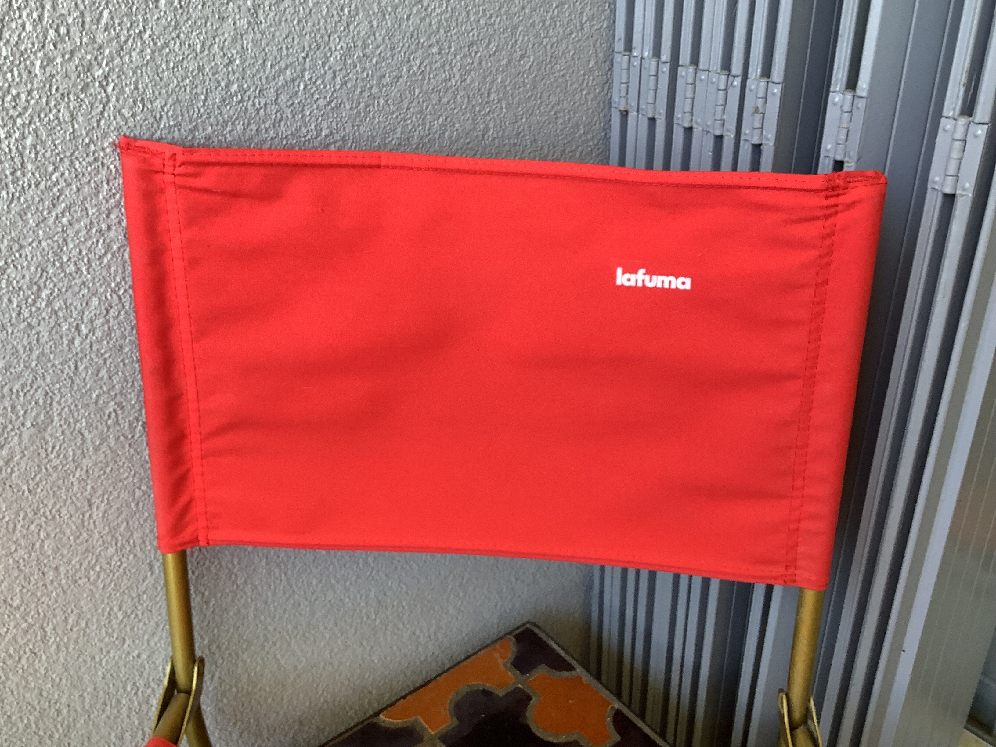 Vintage low folding Lafuma chair