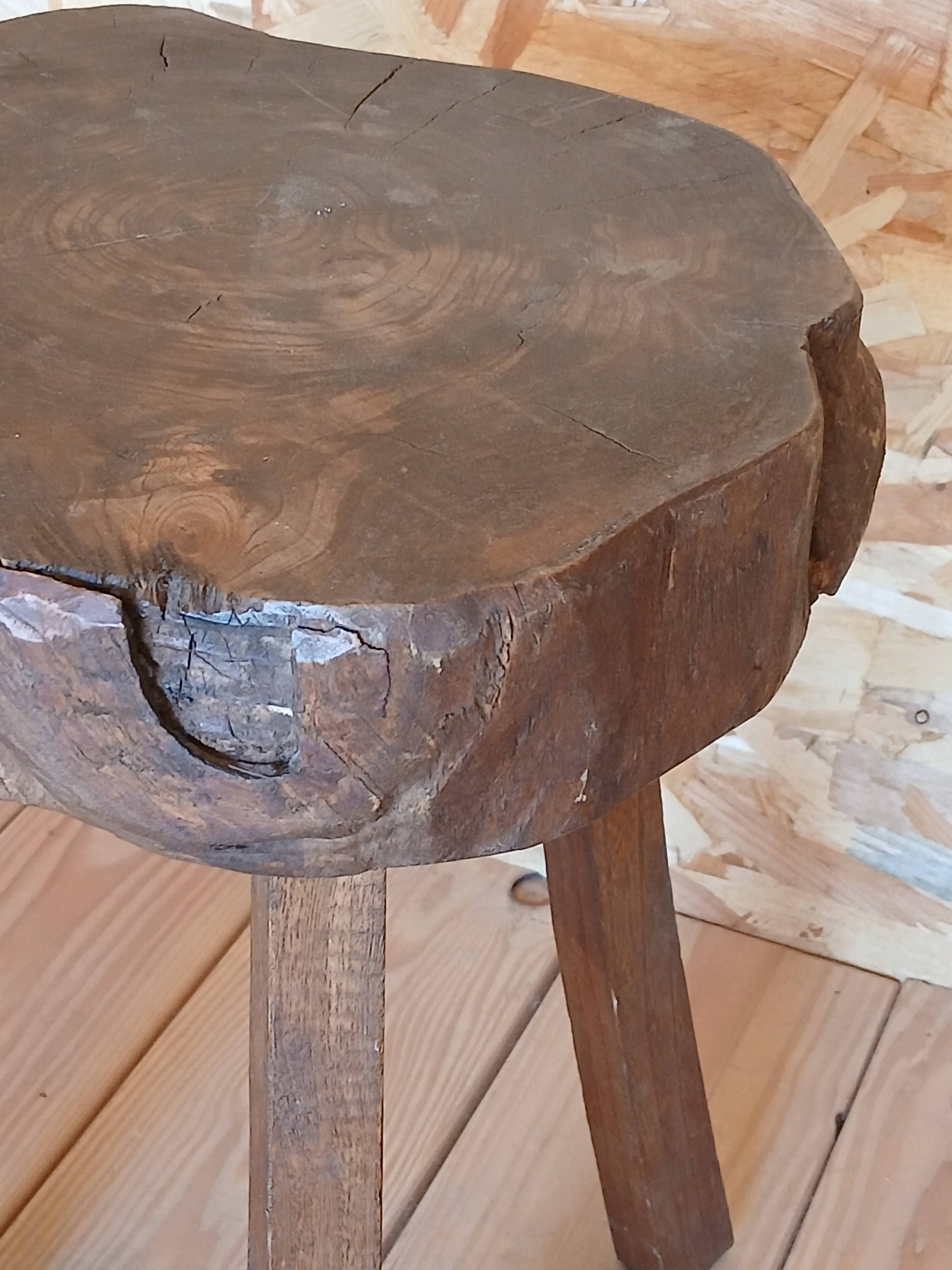 Brutalist tripod stool