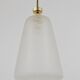 Brass Crown Pendant Light in Gio Ponti Style, Mid-Century, Italy, 1950s