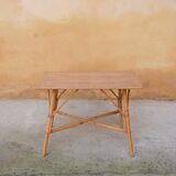 Vintage rattan coffee table