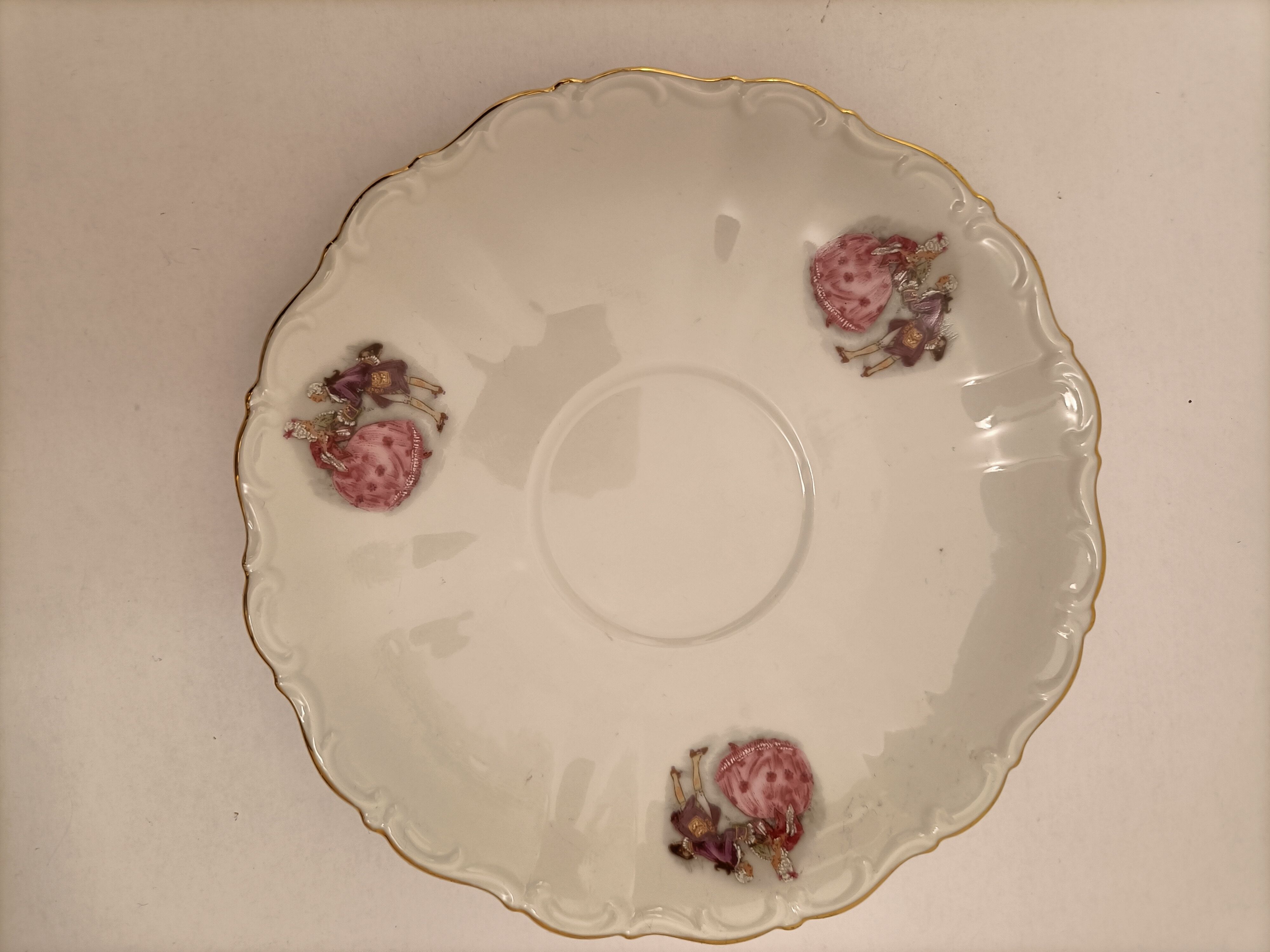 Bavaria creamer milk jug and porcelain plate