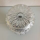 Glass ceiling light structured by RZB Leuchten, vintage 60/70s