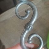 J. Goardere pewter candle holder