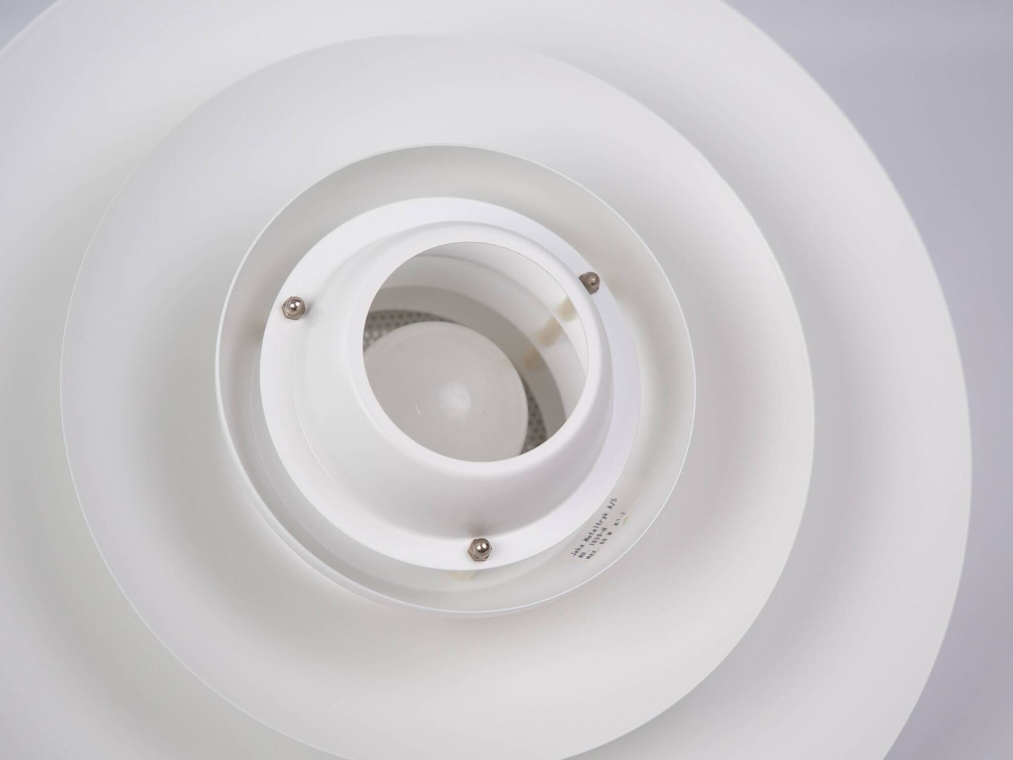 Danish vintage Verona pendant lamp by Kurt Wiborg, Jeka, 1980s