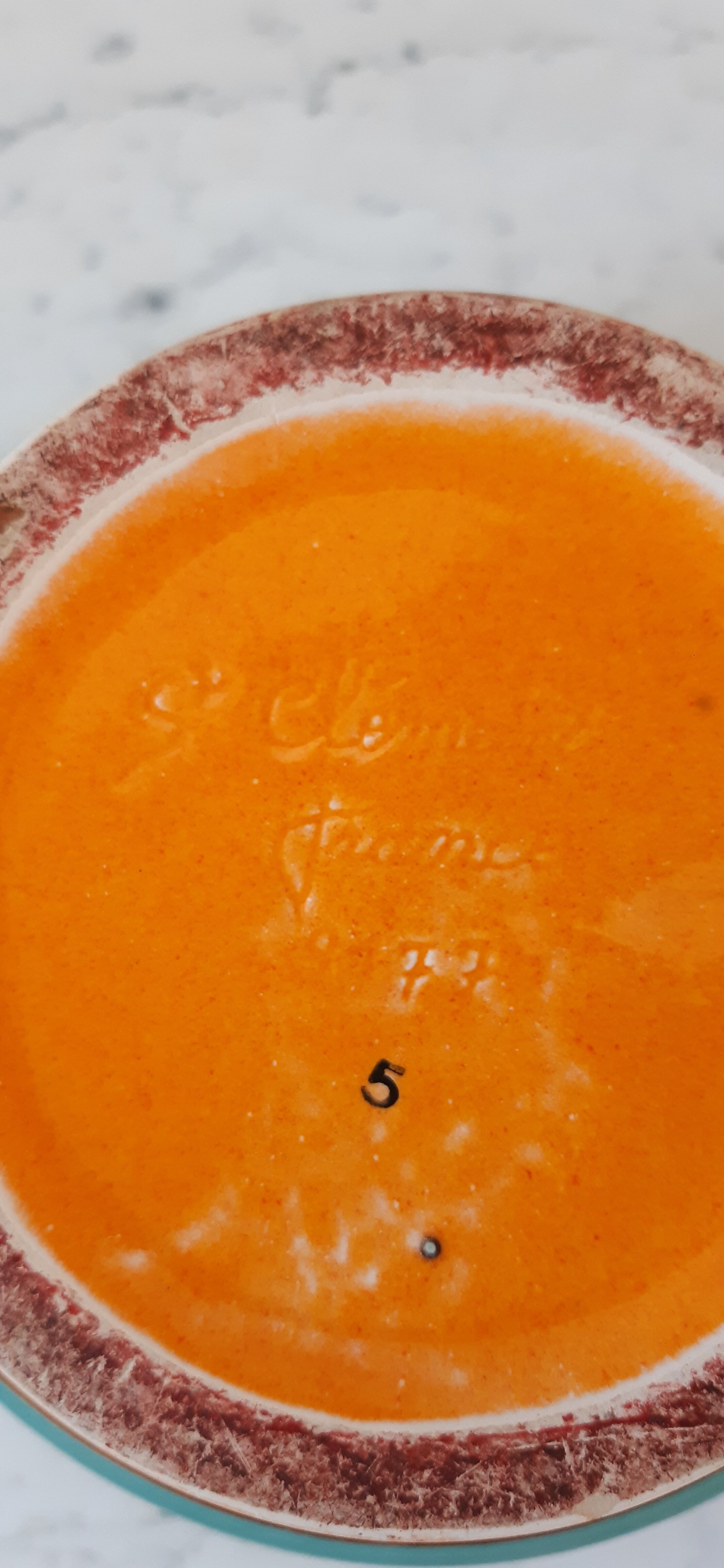 Pocket tray / pot in colored ceramic Saint-Clément signed 60s