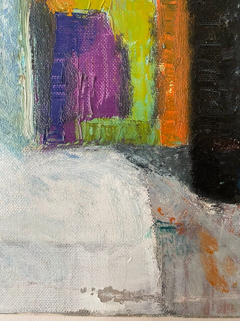 Old painting, still life with bottles signed Milliquet (1896-1982)