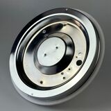 60s 70s ceiling lamp or wall lamp by Limburg Leuchten Germany glass chrome