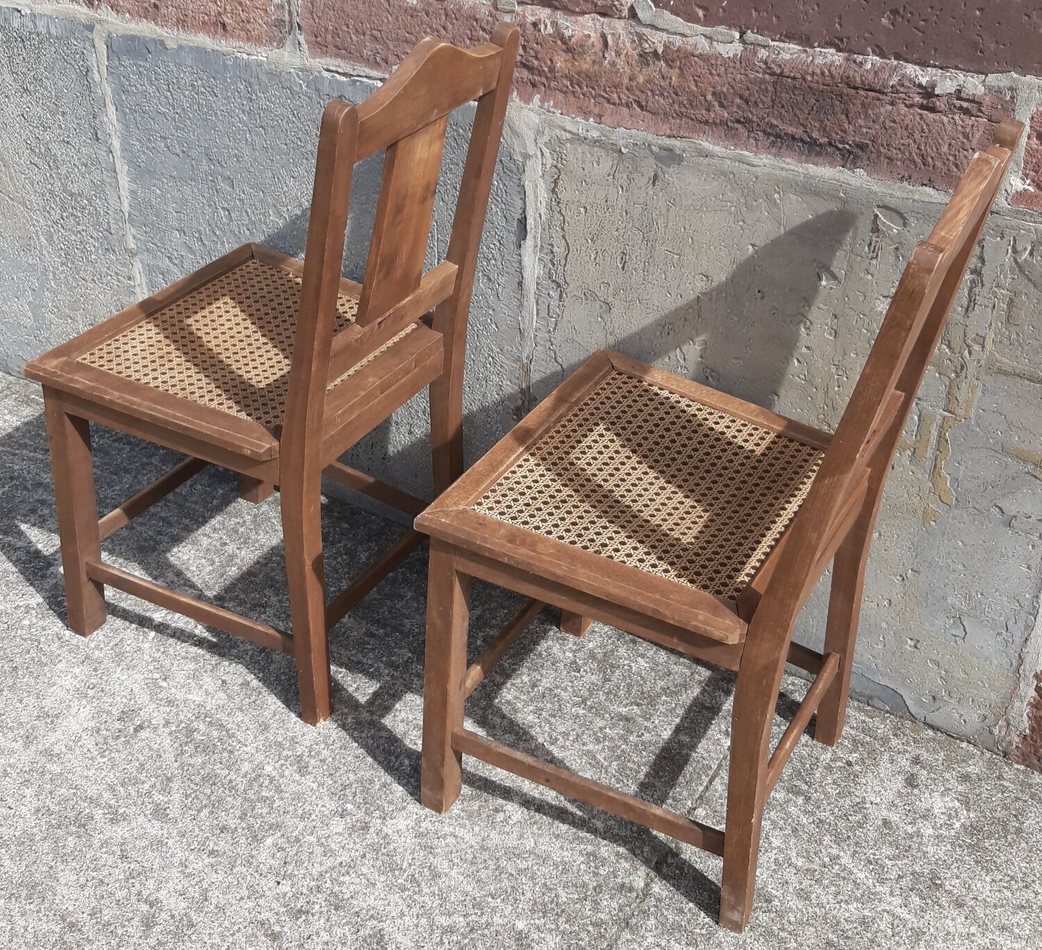 Set of 2 50s bistro chairs