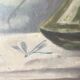 Peinture ancienne bouquet de coquelicots , toile sur chassis fleurs