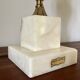 Alabaster lamp base 1950