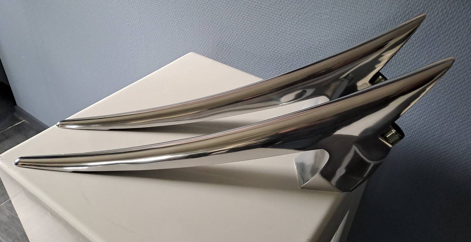 Set of 2 designer metal and glass wall lights - Metalarte - Taller Uno