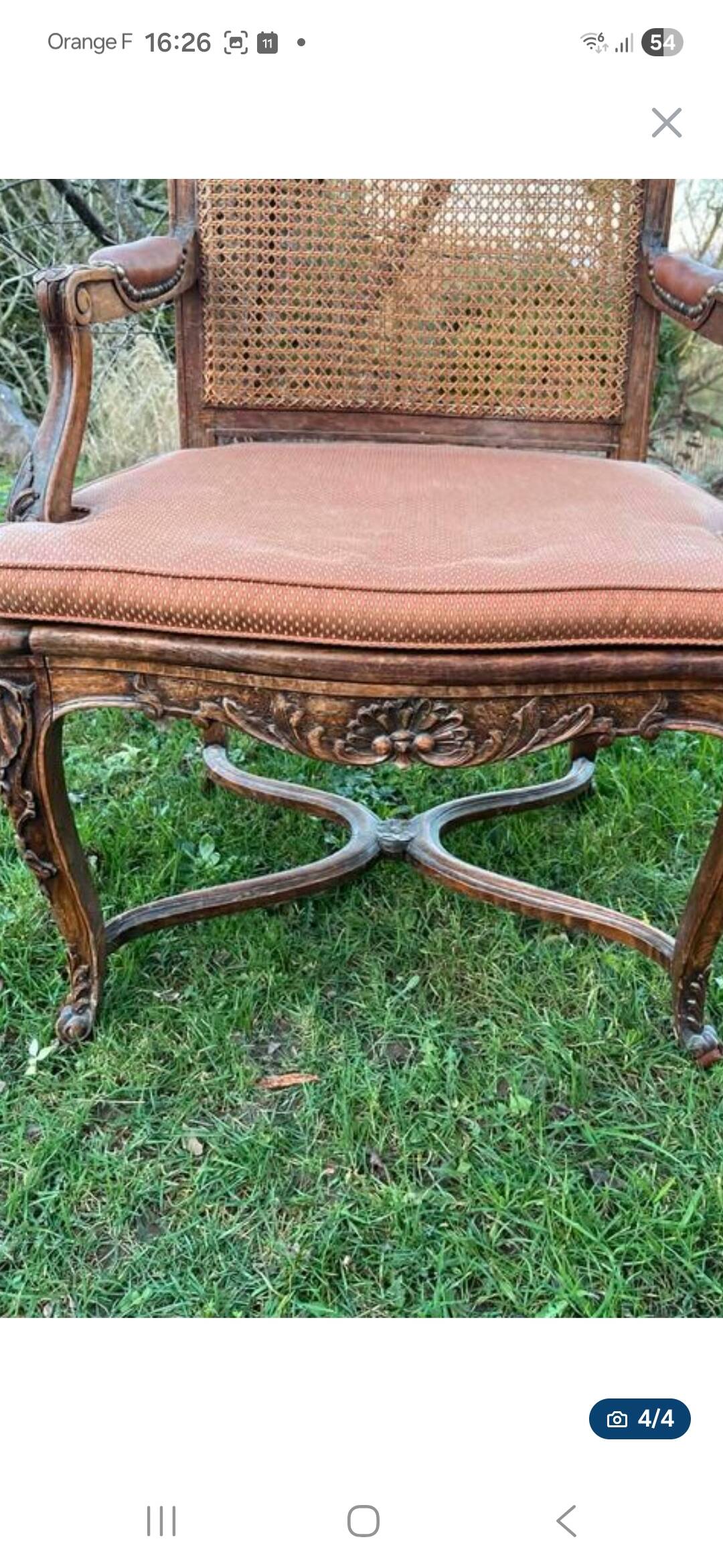 Pair of Regency style armchairs