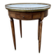 Table basse bouillotte de style Louis XVI en bois des années 1960/70