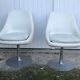 Pair of vintage armchairs with swivel tulip feet