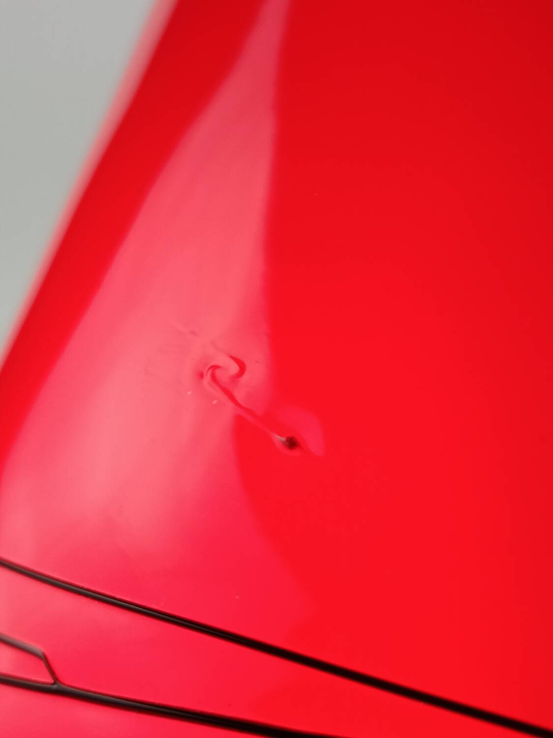 Vintage opaline glass shell lamp