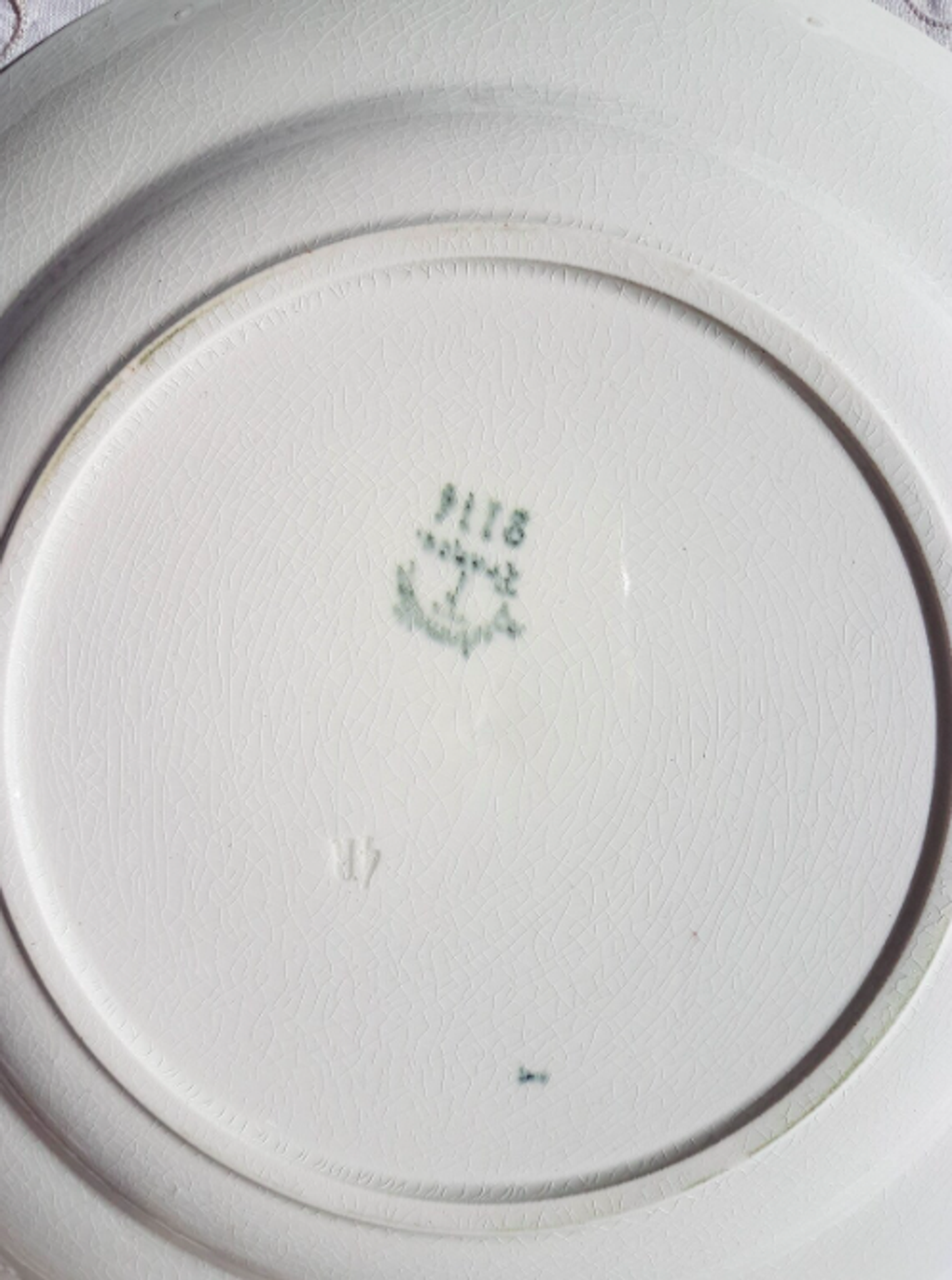 Vintage Badonvillier ironstone dish model 2114