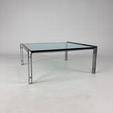 Table basse en verre M1 par Hank Kwint pour Metaform, années 1980