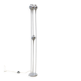 Chrome floor lamp attributed to Angelo Brotto