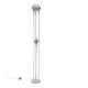 Chrome floor lamp attributed to Angelo Brotto