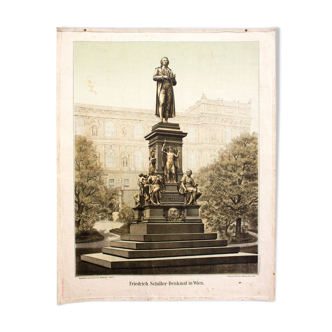 Displays Friedrich Schiller "Monument in Vienna" 1899