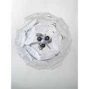 Contemporary Modern Clear Graniglia “Petals” Murano Glass Chandelier by Sim