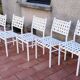 Suite de 7 chaises tressées triconfort vintage