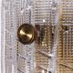 Orrefors Design XXL Wall lamps by Carl Fagerlund glass and brass, 1960s