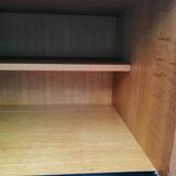 Oak and rattan secretary