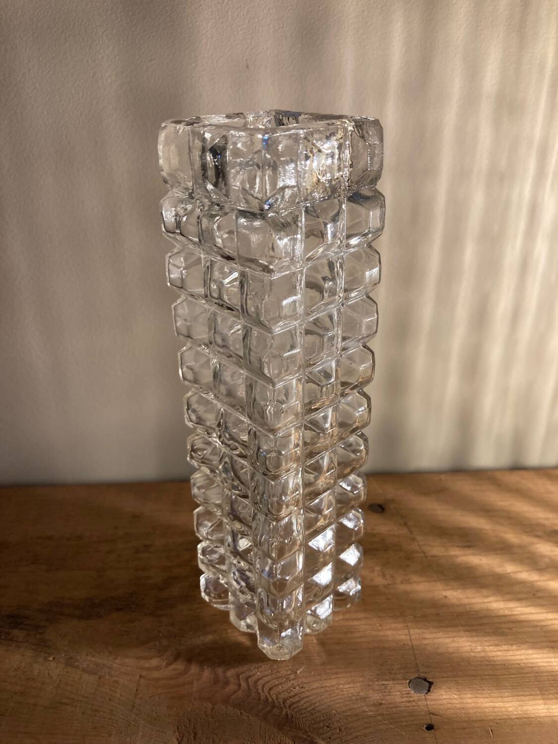 Bubble glass vase