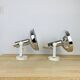 Pair of Concord chrome metal adjustable spotlights from the 70s