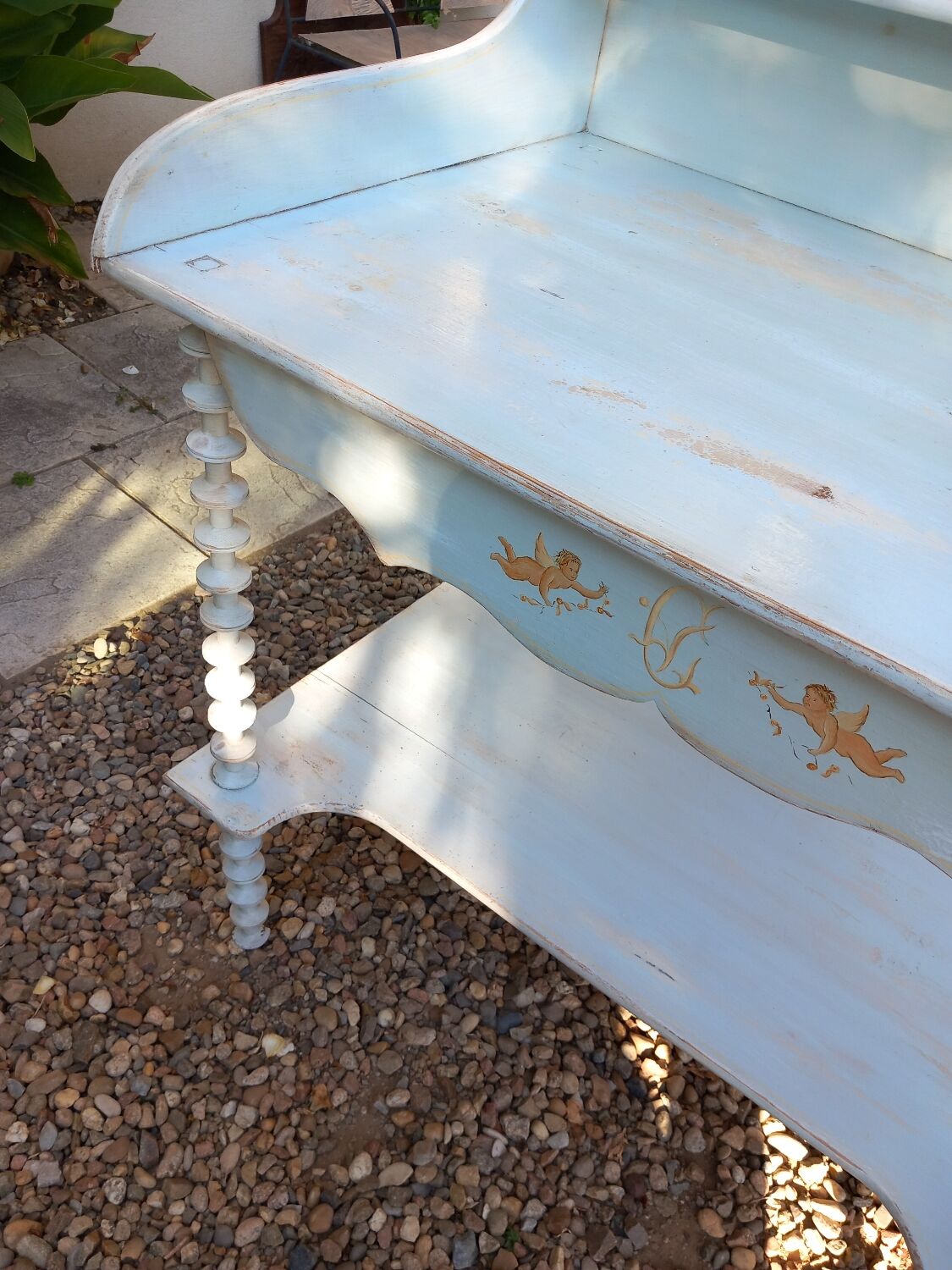 Table de toilette bois