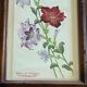 Duo de peintures motif floral signés