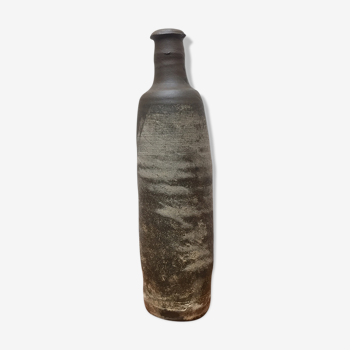 70s handmade sandstone bottle-vase