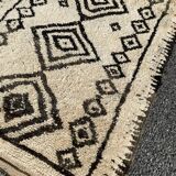 Beni Ouarain vintage berbere carpet 90x210 cm