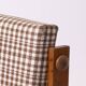 Pair of brutalist armchairs, Czechoslovakia, 1970s, made of pine wood and wool.
