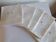 5 serviettes en coton dammasè monogrammees NA
