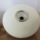 Pair of wall lamps saucer space age in white opaline 1970