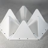 Fiberglass circa 1970. 6 tetrahedron-shaped elements. France.