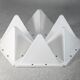 Fiberglass circa 1970. 6 tetrahedron-shaped elements. France.